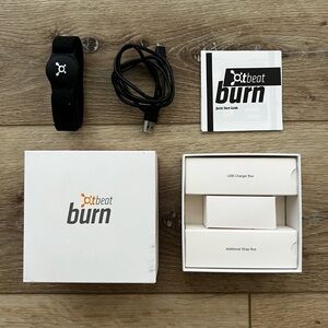 Orange Theory Fitness Burn Heart Rate Monitor w/ Charging Cable + 2 Bands